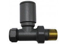 RELION MODERN ANTHRACITE RADIATOR VALVE STRAIGHT PAIR