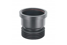 MCALPINE BLACK DRAIN CONNECTOR 4\" DC1-BL