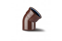 TUPLINGS 110MM X 135DEG SOIL BEND SINGLE SOCKET  BROWN