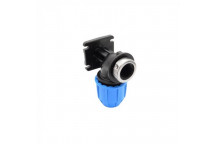 FLOPLAST 20MMX 1/2\" MDPE WALL PLATE ELBOW