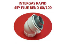 INTERGAS RAPID BOILER 43-45 CONCENTRIC ELBOW 60/100MM