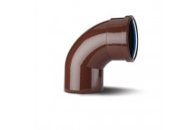 TUPLINGS 110MM X 92.5 DEG SOIL BEND SINGLE SOCKET BROWN