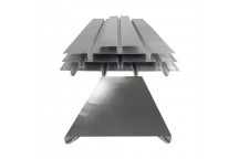 RELION SINGLE CHANNEL ALUM SPREAD PLATE 180 X 1000 (J PLATE) 16MM PIPE