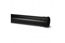 TUPLING 82MM X 3M SINGLE SOCKET BLACK SOIL PIPE