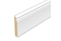KARNDEAN SCOTIA WOOD EFFECT WHITE PAINTABLE SKIRTING 2400MMX 100MM X 1