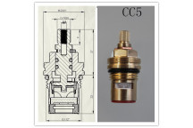 CERAMIC TAP CARTRIDGE VALVE ASSEMBLY CC5 (PAIR)