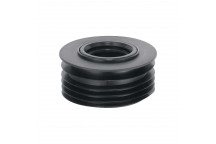 MCALPINE BLACK DRAIN CONNECTOR 4\" X2\" DC3-BL CENTRE OUTLET