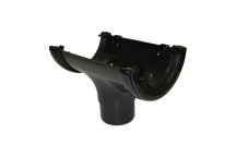 FLOPLAST 112MM BLACK RUNNING OUTLET RO1B