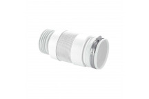 MCALPINE FLEXIBLE WC CONNECTOR FOR BTW PAN 3 1/2\"90MM OUTLET WC-F21S
