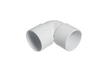 FLOPLAST 40MM WHITE ABS 90* BEND WS11W
