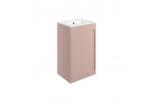 EPS PENRITH 510MM FLOOR STANDING UNIT INC. BASIN - MATT ANTIQUE ROSE