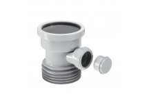 MCALPINE GREY DRAIN CONNECTOR WITH 1 1/2\" BOSS GREY DC1-GR-