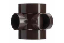 TUPLINGS 110MM SHORT BOSS PIPE DOUBLE SOLVENT SOCKET BROWN
