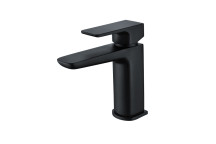 RELION BELA BLACK MONO BASIN MIXER C/W CLICKER WASTE