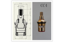 CERAMIC TAP CARTRIDGE VALVE ASSEMBLY CC4 (PAIR)