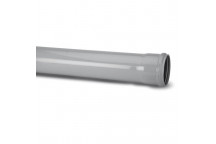 TUPLING 82MM X 3M SINGLE SOCKET GREY SOIL PIPE