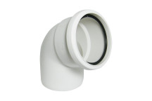 FLOPLAST 110MM WHITE 112.5*BEND-S&S SP162W