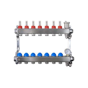 RELION 7 PORT MANIFOLD & GUAGE & AAV EXC NUTS AND BALL VALVE