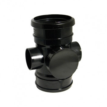 FLOPLAST 110MM BLACK ACCESSPIPE-S/SW SP275B