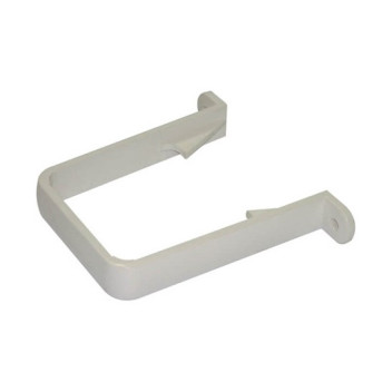 FLOPLAST 65MM WHITE SQUARELINE DOWNPIPE PIPE CLIP FLORCS1