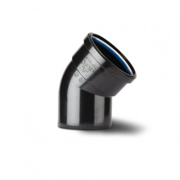 TUPLING 82MM X 135 DEGREE SINGLE SOCKET BEND BLACK