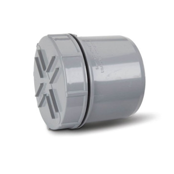 TUPLING 82MM SCREW ACCESS CAP SPIGOT TAIL GREY