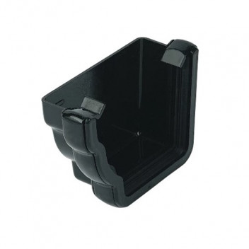 FLOPLAST NIAGARA OGEE EXTERNAL STOPEND LH BLACK FLOREN1B