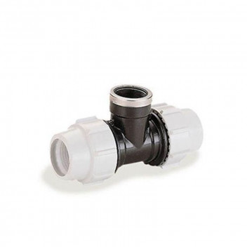 PLASSON 90 TEE WITH FEMALE THREADED OFFTAKE 25mm X 3/4\" 71402575
