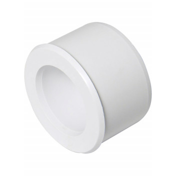 FLOPLAST 50MM x 40MM WHITE ABS REDUCER WS40W