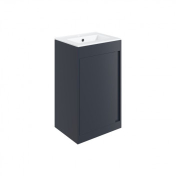 EPS PENRITH 510MM FLOOR STANDING UNIT INC. BASIN - MATT INDIGO BLUE