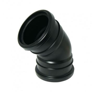 FLOPLAST 110MM BLACK 135* BEND DS SP563B