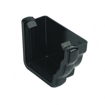 FLOPLAST NIAGARA OGEE EXTERNAL STOPEND RH BLACK FLOREN2B