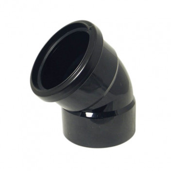 FLOPLAST 110MM BLACK OFFSET BEND - TOP SP440B