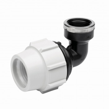 PLASSON 90 ELBOW WITH FEMALE THREADED OFFTAKE 20mm X 1/2\" 71502005