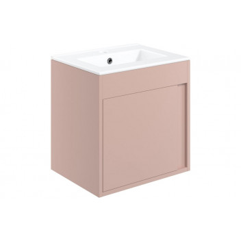 EPS PENRITH 510MM WALL HUNG UNIT INC. BASIN - MATT ANTIQUE ROSE