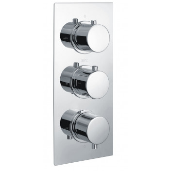 RELION AIRA ROUND CONCEALED THERMOSTATIC TRIPLE SHOWER VALVE 3 OUTLET