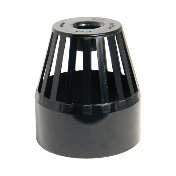 FLOPLAST 110MM BLACK VENT TERMINAL SP302B