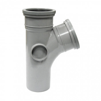 FLOPLAST 110MM GREY 112.5* BRANCH SP200G
