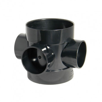 FLOPLAST 110MM BLACK BOSS PIPE SHORT SOLVENT SP583B