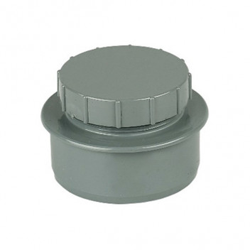 FLOPLAST 110MM GREY ACCESS PLUG SP292G