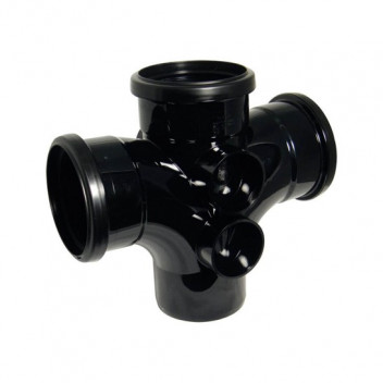FLOPLAST 110MM BLACK 92.5*DBLE.BRANCH SP230B