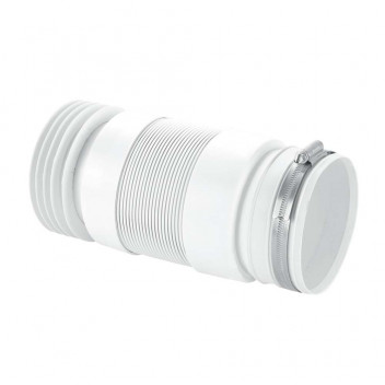 MCALPINE FLEXIBLE WC CONNECTOR FOR BTW PAN 4\"/110MM OUTLET WC-F21R