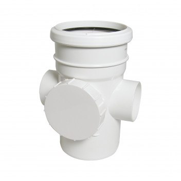 FLOPLAST 110MM WHITE ACCESSPIPE-S&S SP274W