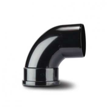 TUPLING 82MM X 92.5 DEGREE SINGLE SOCKET BEND BLACK