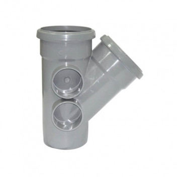 FLOPLAST 110MM GREY 135* BRANCH SP210G