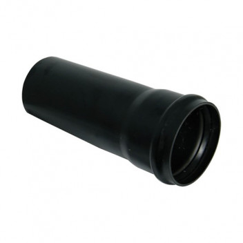 FLOPLAST 110MM BLACK SOIL PIPE SOCKETED 3M SP3B