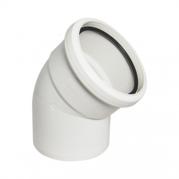 FLOPLAST 110MM WHITE 135* BEND-S&S SP163W