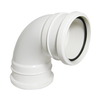 FLOPLAST 110MM WHITE 92.5* BEND-DS SP561W