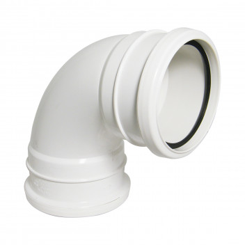 FLOPLAST 110MM WHITE 92.5* BEND-DS SP561W