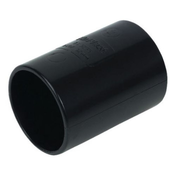 FLOPLAST 50MM BLACK ABS STR COUPLING WS09B